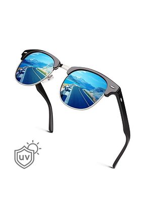 عینک آفتابی آبی زنانه UV400 layfhex - کد 834563671