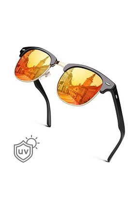عینک آفتابی زرد زنانه UV400 layfhex - کد 834563653