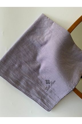 روسری بنفش پنبه ای Silk Home - کد 832399191