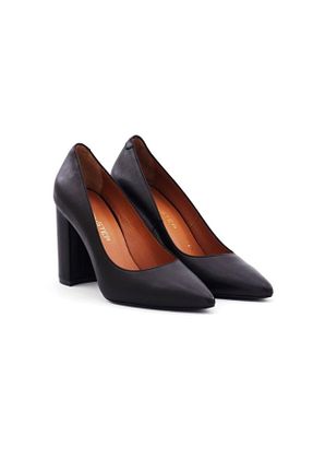 کفش مجلسی مشکی زنانه چرم خالص step by step - کد 36968962