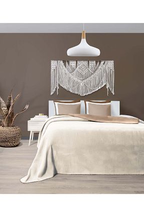پتو دونفره قهوه ای پشم Koza Home - کد 339121221