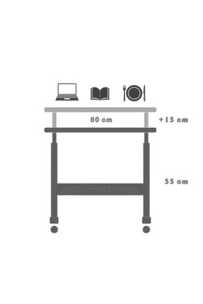 میز لپ تاپ قهوه ای 70 cm 80 cm کد 834612732