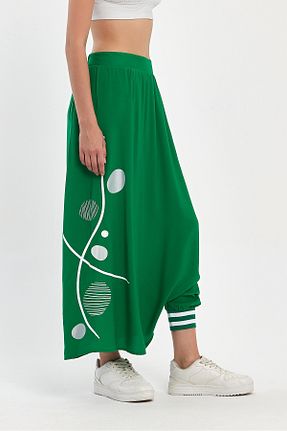 شلوار سبز زنانه ویسکون Denismoda - کد 834658197