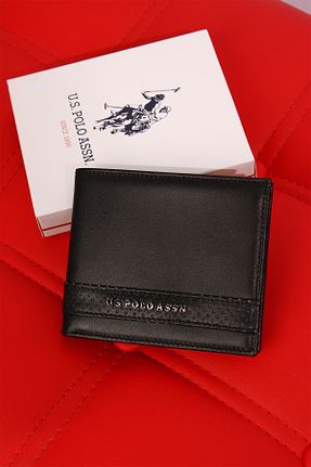 کیف پول مشکی مردانه سایز متوسط U.S. Polo Assn. - کد 834652739