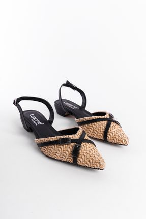 کفش پاشنه بلند کلاسیک بژ زنانه پاشنه ضخیم پاشنه کوتاه ( 4 - 1 cm ) کد 825887628