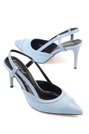 کفش پاشنه بلند کلاسیک آبی زنانه پاشنه نازک پاشنه بلند ( +10 cm) کد 776207708