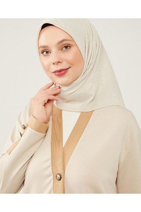 روسری بژ پنبه ای Bonjela - کد 834672313