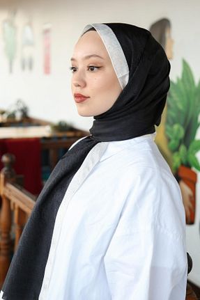 شال مشکی زنانه پلی استر Hint İpek - کد 834672857