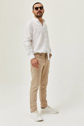 شلوار بژ مردانه پارچه Butik - کد 834670763