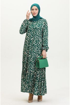 لباس سبز زنانه ریلکس بافتنی ویسکون کد 834175014
