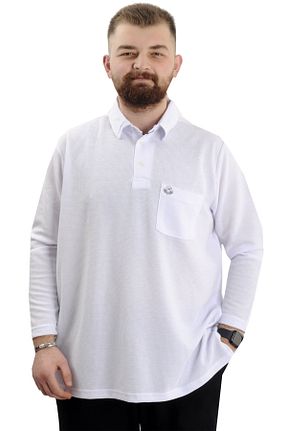 سوئیشرت سایز بزرگ سفید مردانه سایز بزرگ Modexl - کد 829220252