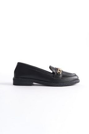 کفش کژوال مشکی زنانه پاشنه کوتاه (1 - 4 سانتی متر) papuçgiller - کد 834754046