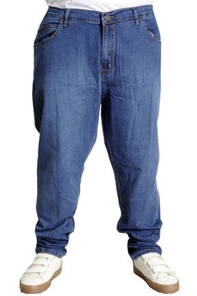 شلوار آبی مردانه جین فاق بلند کد 800318892