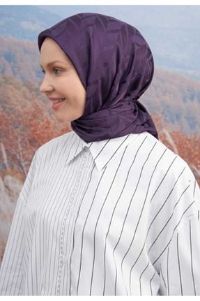 روسری بنفش پلی استر ALLURİNG - کد 808562535