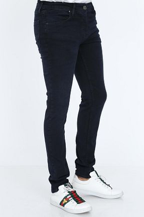 شلوار جین سرمه ای مردانه پاچه تنگ OLİVİA Butik - کد 834862733