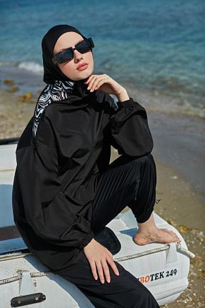 مایو حجاب مشکی زنانه ساده MAYOU - کد 729955554