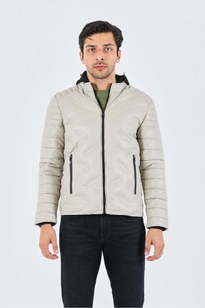 کاپشن بژ مردانه اسلیم فیت COONLESS - کد 805527187