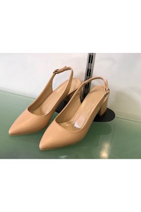 کفش مجلسی بژ زنانه پلی اورتان KAFKASLAR AYAKKABI - کد 706486054