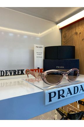 عینک آفتابی صورتی زنانه UV400 Prada - کد 832524718