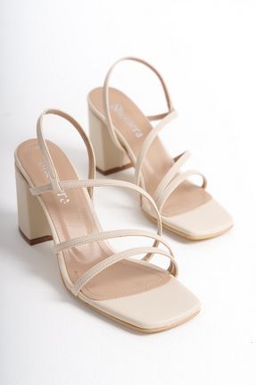 کفش پاشنه بلند کلاسیک بژ زنانه چرم مصنوعی Shoesers - کد 834916188