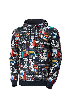 سوئیشرت سرمه ای مردانه چاپی Helly Hansen - کد 694727925