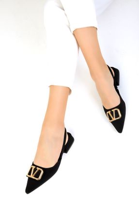 کفش پاشنه بلند کلاسیک مشکی زنانه چرم مصنوعی پاشنه ضخیم پاشنه کوتاه ( 4 - 1 cm ) کد 833034786