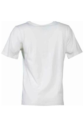تی شرت سفید زنانه ریلکس کد 832906019