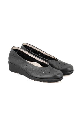 کفش کژوال مشکی زنانه پاشنه کوتاه ( 4 - 1 cm ) پاشنه پر کد 815543351