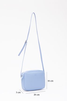 کیف دوشی آبی زنانه چرم مصنوعی کد 689164030