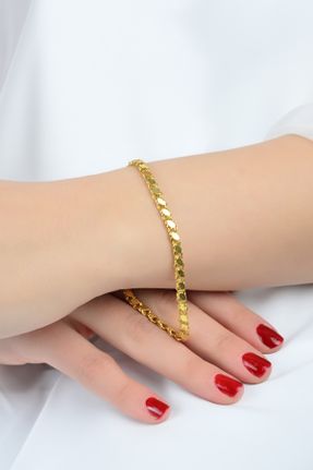 دستبند طلا زرد زنانه کد 300344123