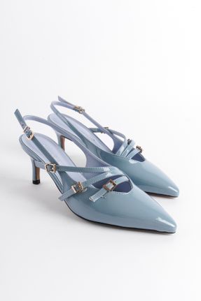 کفش پاشنه بلند کلاسیک آبی زنانه پاشنه نازک پاشنه متوسط ( 5 - 9 cm ) کد 814748520
