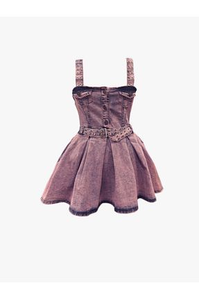 لباس بنفش زنانه جین Rocky girl - کد 807176023