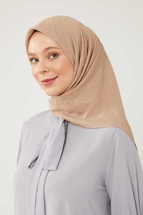 روسری بژ پنبه ای Bonjela - کد 834675404