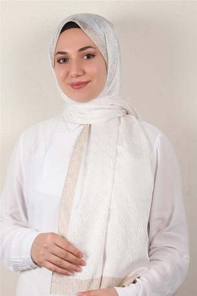 شال نباتی زنانه پلی استر Hint İpek - کد 834675467