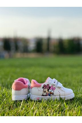 کفش اسنیکر سفید بچه گانه چسبی MİDDO - کد 831306649