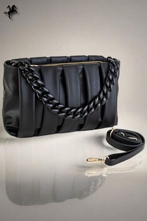 کیف دوشی مشکی زنانه چرم مصنوعی Nas Bag - کد 831705107
