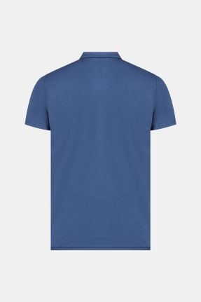 تی شرت سرمه ای مردانه رگولار یقه پولو تکی کد 684015938