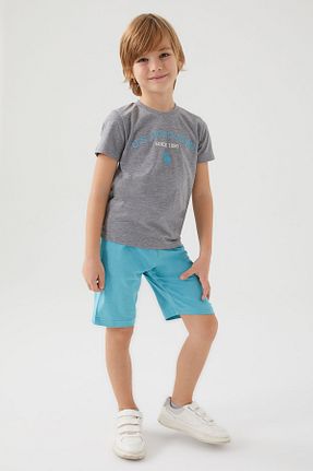 ست بالاتنه و پائین تنه طوسی بچه گانه بافت U.S. Polo Assn. - کد 654479784