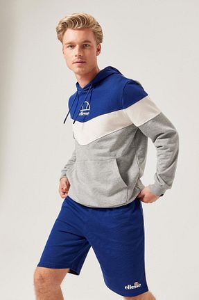 سوئیشرت اسپرت طوسی مردانه کلاه دار Ellesse - کد 366057468