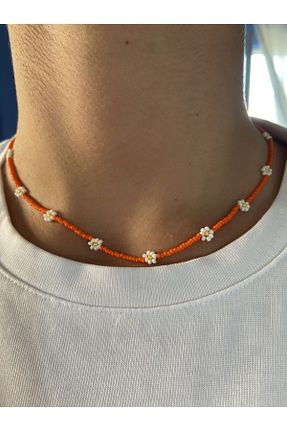 گردنبند جواهر صورتی زنانه شیشه Chamis - کد 126419899