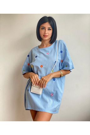 لباس آبی زنانه بافتنی BBbutik - کد 766906014