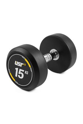 دمبل و صفحه وزنه مشکی کائوچو Usr - کد 834579771