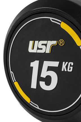 دمبل و صفحه وزنه مشکی کائوچو Usr - کد 834579771