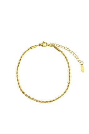 دستبند استیل طلائی زنانه فولاد ( استیل ) کد 683431614
