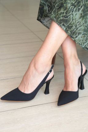 کفش پاشنه بلند کلاسیک مشکی زنانه پاشنه نازک پاشنه متوسط ( 5 - 9 cm ) کد 652385044