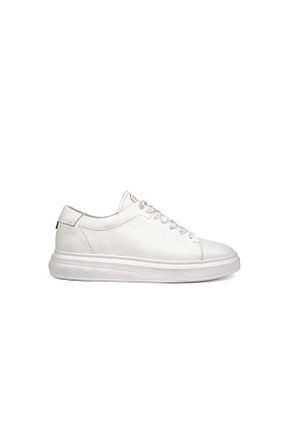 کفش اسنیکر سفید مردانه چرم اصل Pierre Cardin - کد 809656410