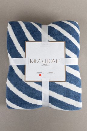 پتو دونفره آبی پشم Koza Home - کد 733351277
