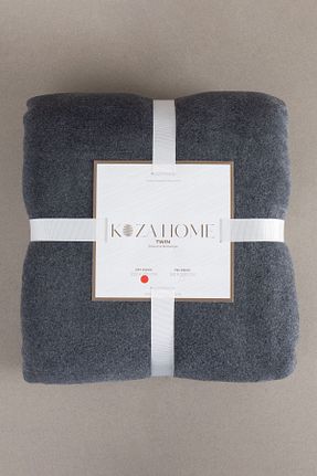 پتو دونفره طوسی پشم Koza Home - کد 733447284