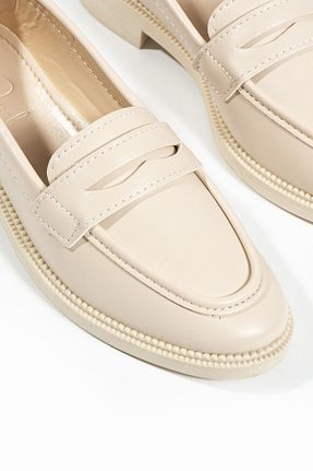 کفش لوفر بژ زنانه چرم مصنوعی DUXAL SHOES - کد 834657709