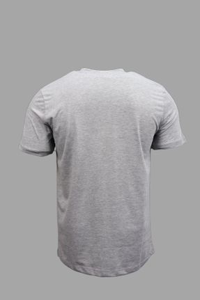 تی شرت طوسی مردانه رگولار یقه گرد تکی بیسیک کد 765946068